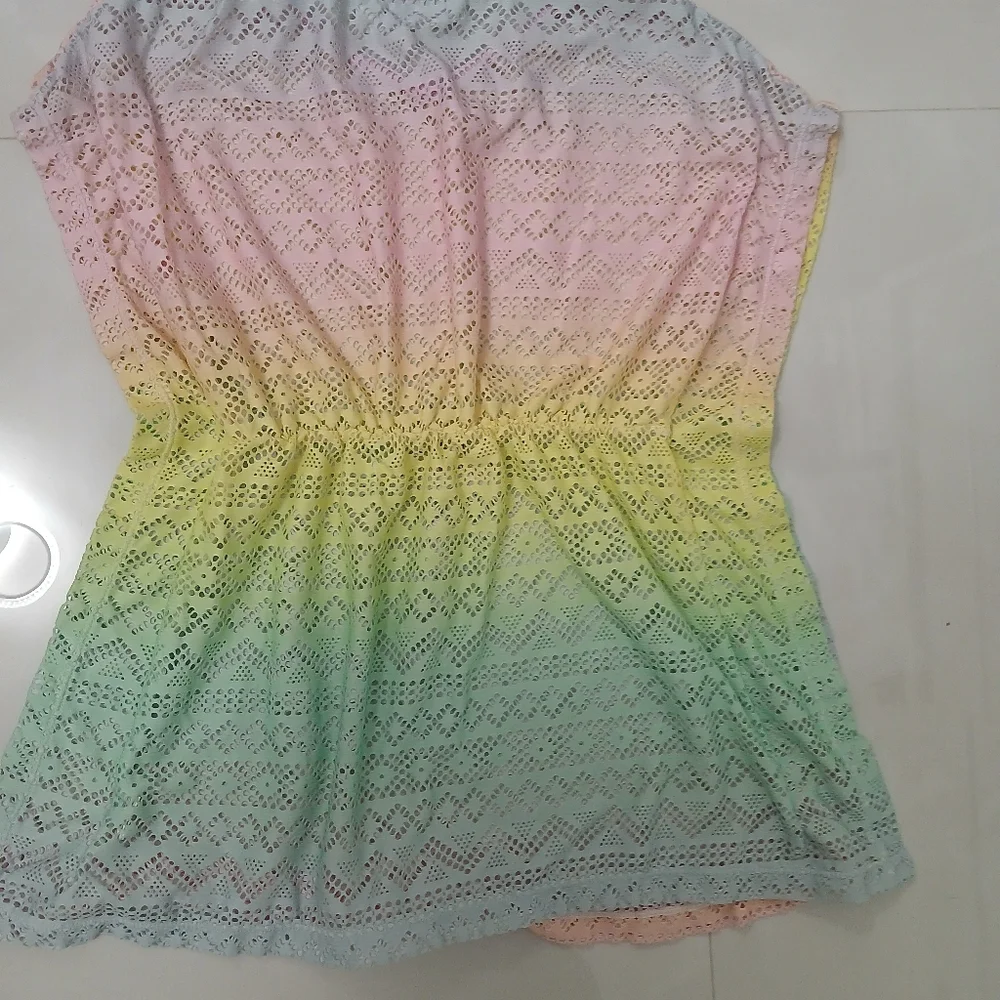 Place Multicolor Lace Kids Dress